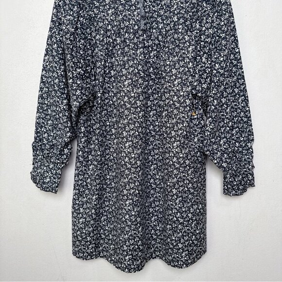 Zara Womens Small Mini Poplin Ditsy Floral Dress - Picture 14 of 15